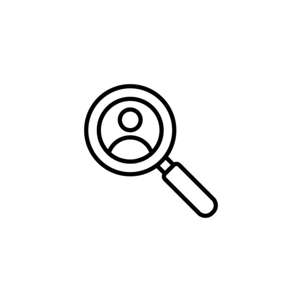 Employee Search Icon Vector Logotype — Vector de stock