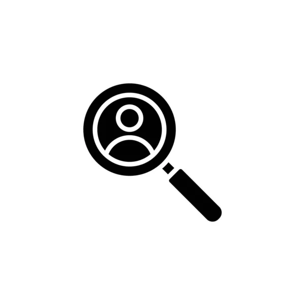 Icono Búsqueda Empleados Vector Logotipo — Archivo Imágenes Vectoriales