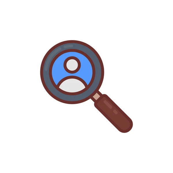 Employee Search Icon Vector Logotype — 스톡 벡터