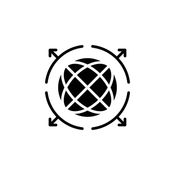 Global Business Icon Vector Logotype — Stock Vector