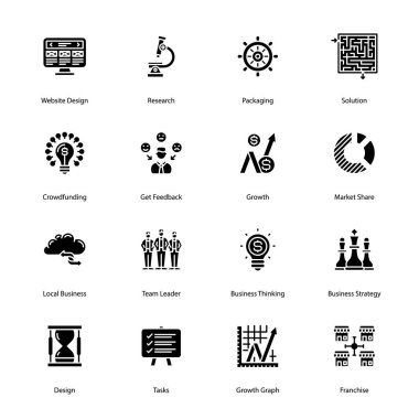 Başlangıç Glifi Simgeleri - Katı, Vektörler