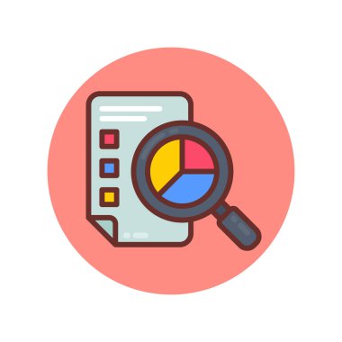 Vektör olarak araştırma simgesi. Logotype