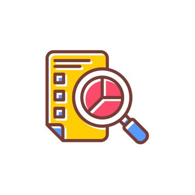 Vektör olarak araştırma simgesi. Logotype