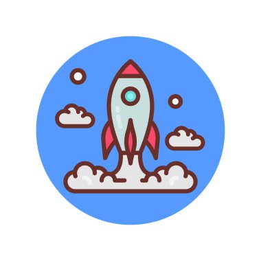 Simgeyi vektörle fırlat. Logotype