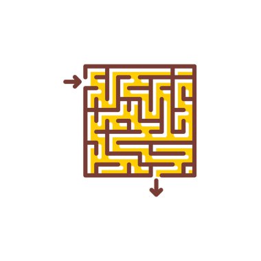 Vektör olarak SOLUTION simgesi. Logotype