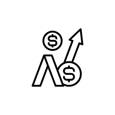 Vektör olarak büyüme simgesi. Logotype