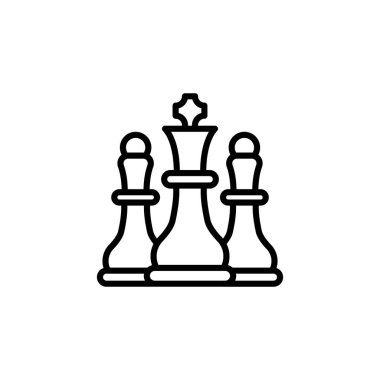 Vektör olarak iş stratejisi simgesi. Logotype