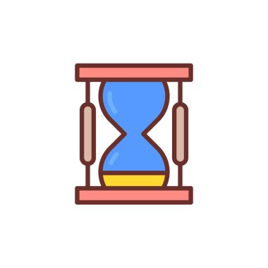 Vektör olarak kum saati simgesi. Logotype