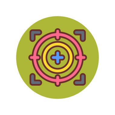 Vektör içindeki simgeye odaklan. Logotype