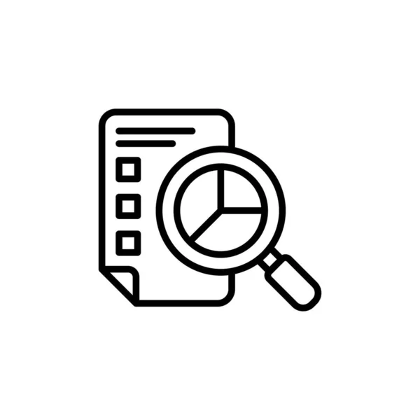 Research Icon Vector Logotype — Stock Vector