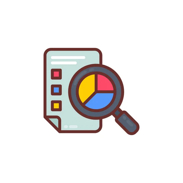 Research Icon Vector Logotype — Stock Vector