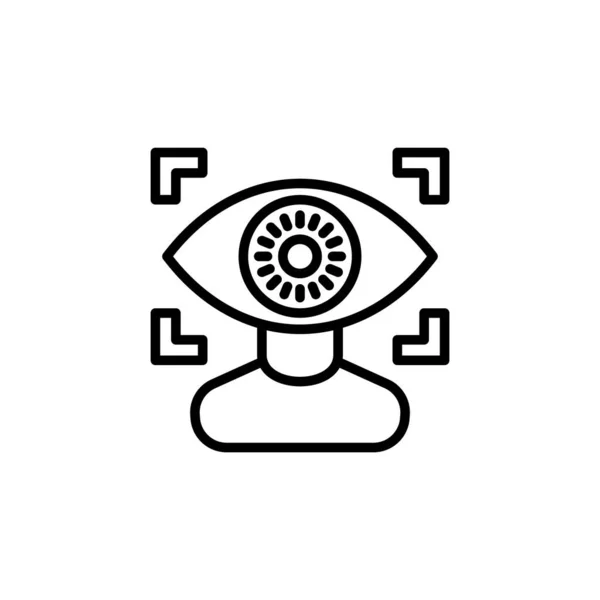 Vision Symbol Vektor Logotyp — Stockvektor