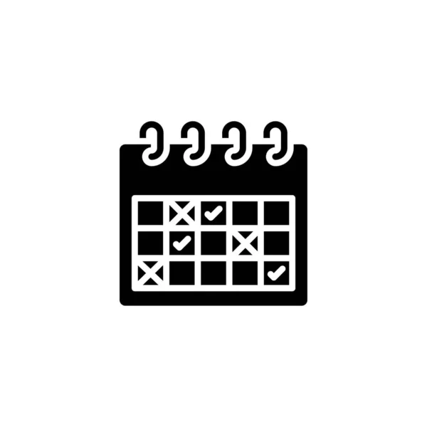 Icône Planification Vecteur Logotype — Image vectorielle