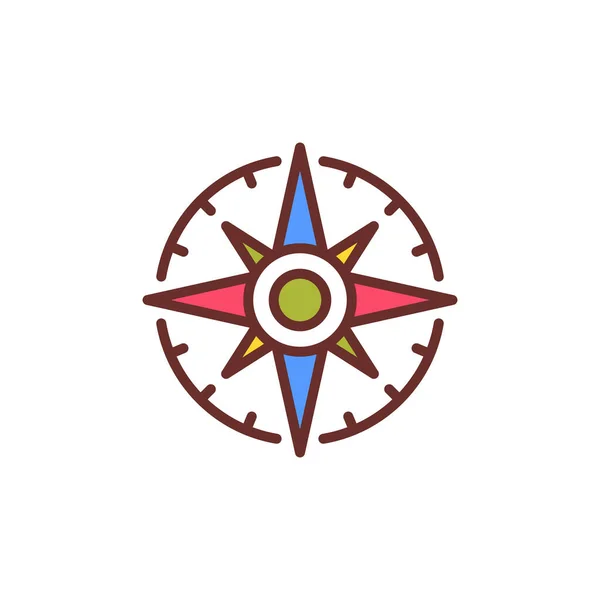 Значок Направления Векторе Логотип — стоковый вектор