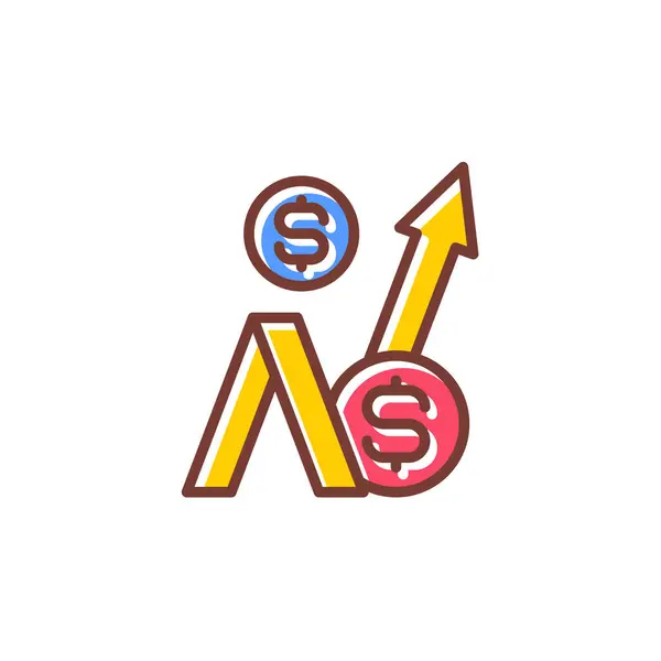 Значок Роста Векторе Логотип — стоковый вектор