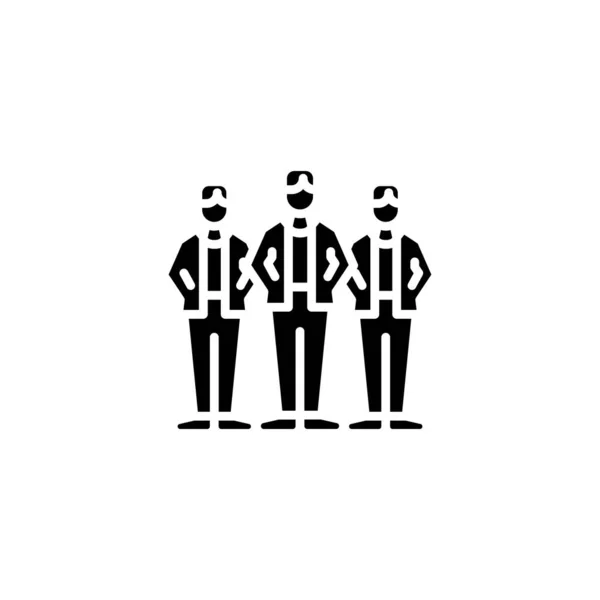 Icona Del Team Leader Nel Vettore Logotipo — Vettoriale Stock