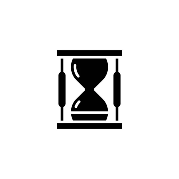 Icono Reloj Arena Vector Logotipo — Vector de stock