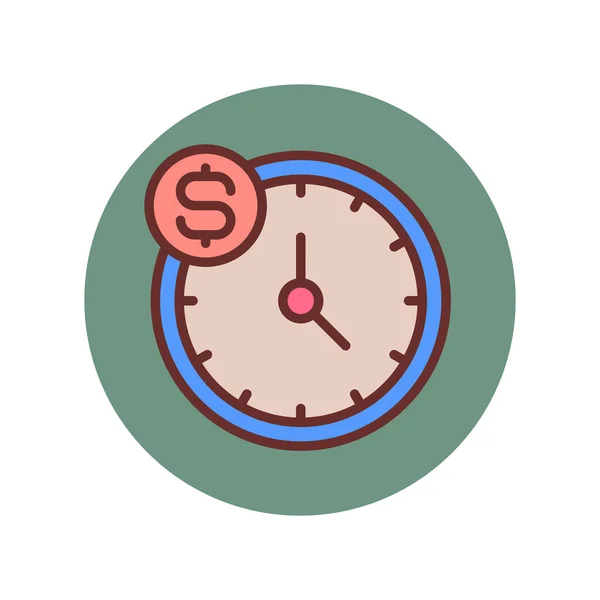 Час Гроші Значок Векторі Логотип — стоковий вектор