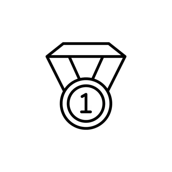 Icône Médaille Vecteur Logotype — Image vectorielle