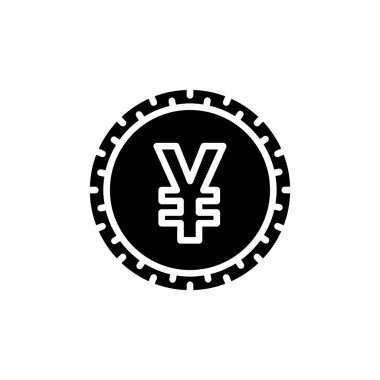 Yen Sikkesi simgesi vektörde. Logotype