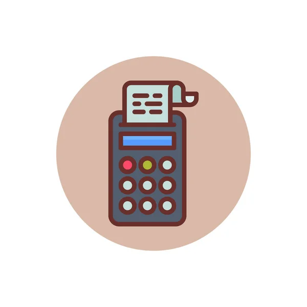 Піктограма Податкового Калькулятора Векторі Логотип — стоковий вектор
