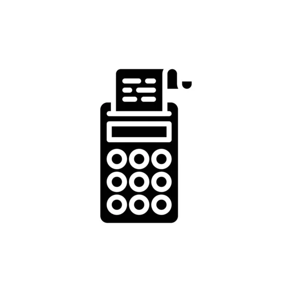 Піктограма Податкового Калькулятора Векторі Логотип — стоковий вектор