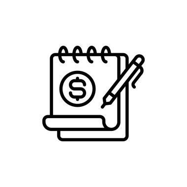 Bütçe simgesi vektörde. Logotype