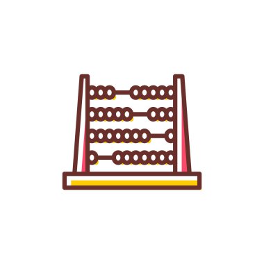 Abaküs simgesi vektörde. Logotype