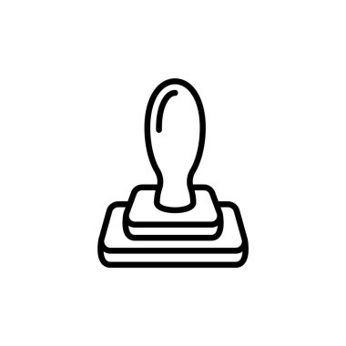 Vektör olarak pul simgesi. Logotype