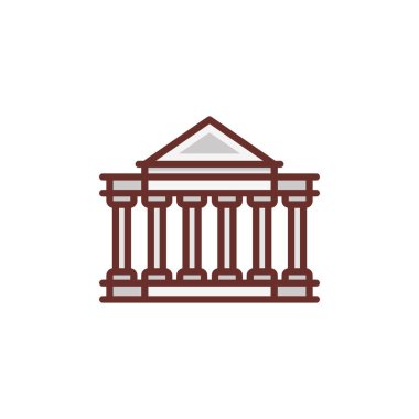 Vektör olarak banka simgesi. Logotype