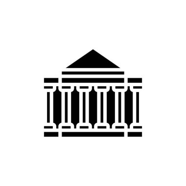 Vektör olarak banka simgesi. Logotype
