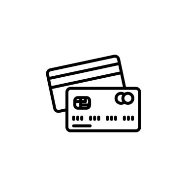 Vektör olarak kredi kartı simgesi. Logotype