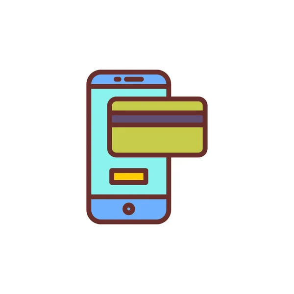 Εικονίδιο Mobile Banking Διάνυσμα Λογότυπο — Διανυσματικό Αρχείο