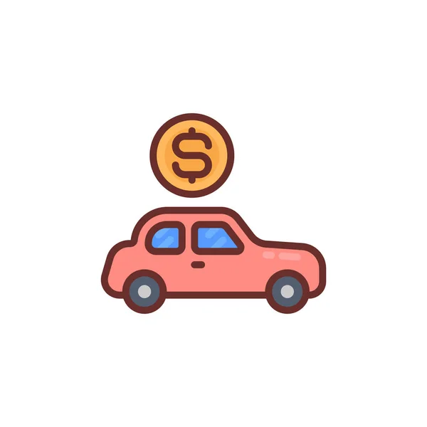 Auto Finance Symbol Vektor Logotyp — Stockvektor