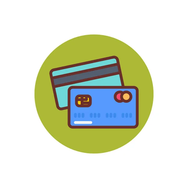 Ikona Kart Kredytowych Wektorem Identyfikator — Wektor stockowy
