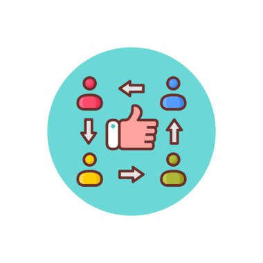 Vektör olarak Sosyal Medya simgesi. Logotype