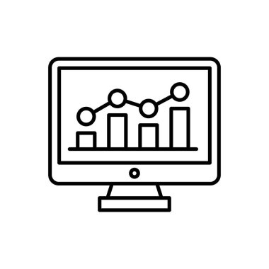 Analitik simge vektöründe. Logotype