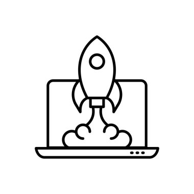 Başlangıç simgesi vektörde. Logotype