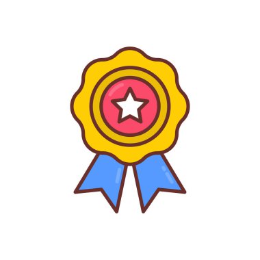 Rozet simgesini vektörde sırala. Logotype