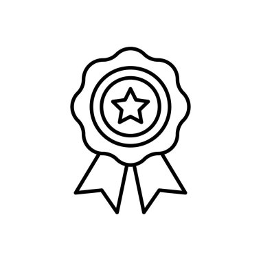 Rozet simgesini vektörde sırala. Logotype