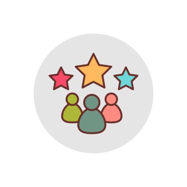 Vektör olarak sadakat simgesi. Logotype