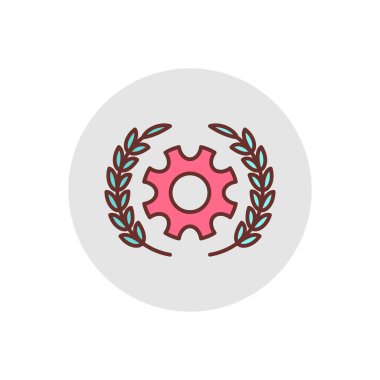 Vektör olarak itibar yönetimi simgesi. Logotype