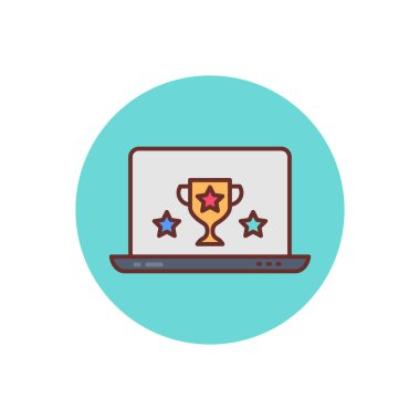 Çevrimiçi yarışma ikonu. Logotype