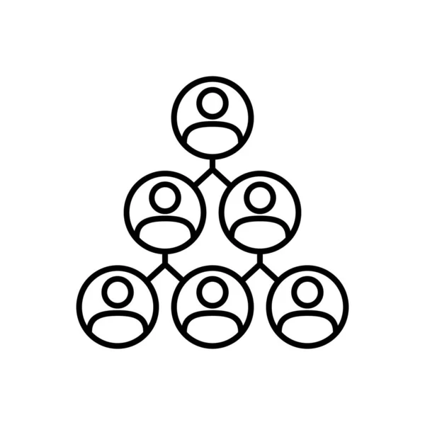 Ikona Sociální Skupiny Vektoru Logotyp — Stockový vektor