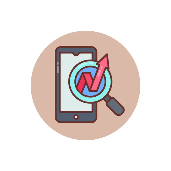 Mobile Marketing Symbol Vektor Logotyp — Stockvektor
