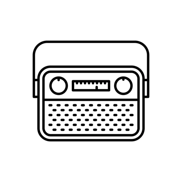 Icono Publicidad Radio Vector Logotipo — Archivo Imágenes Vectoriales