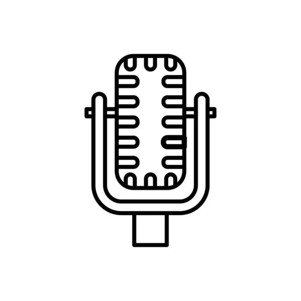 Ícone Podcast Vetor Logotipo —  Vetores de Stock