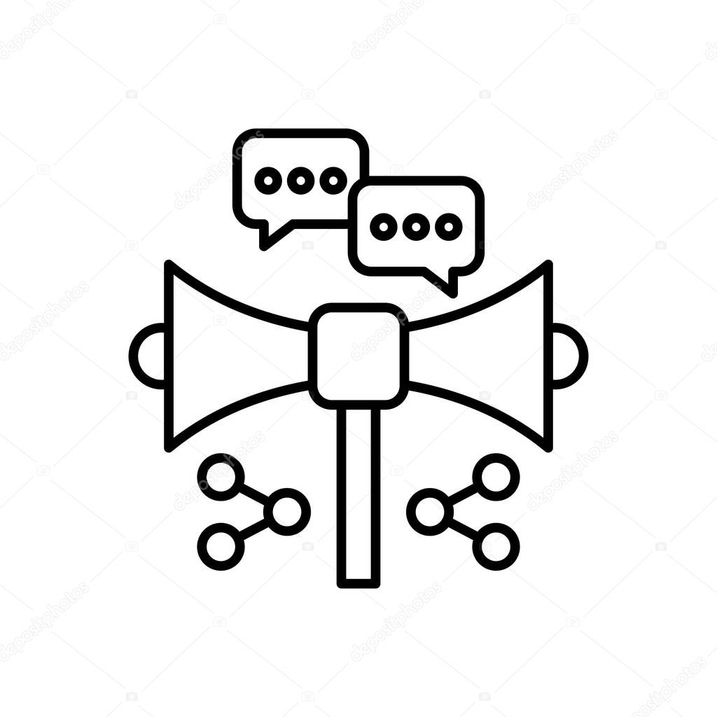 Viral icon in vector. Logotype