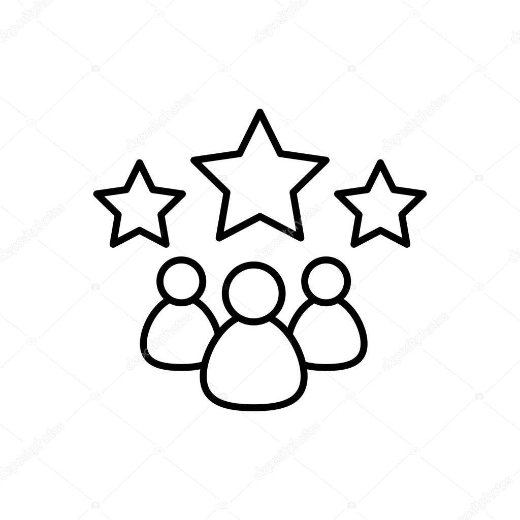 Loyalty icon in vector. Logotype
