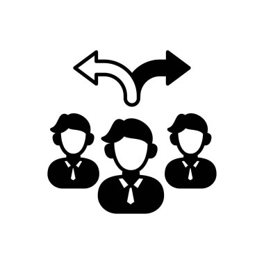 Vektör içinde karar verme yönetmeliği simgesi. Logotype